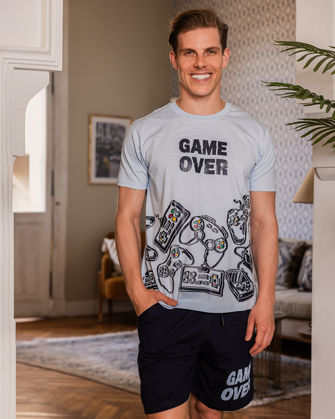game over men's pajamas
