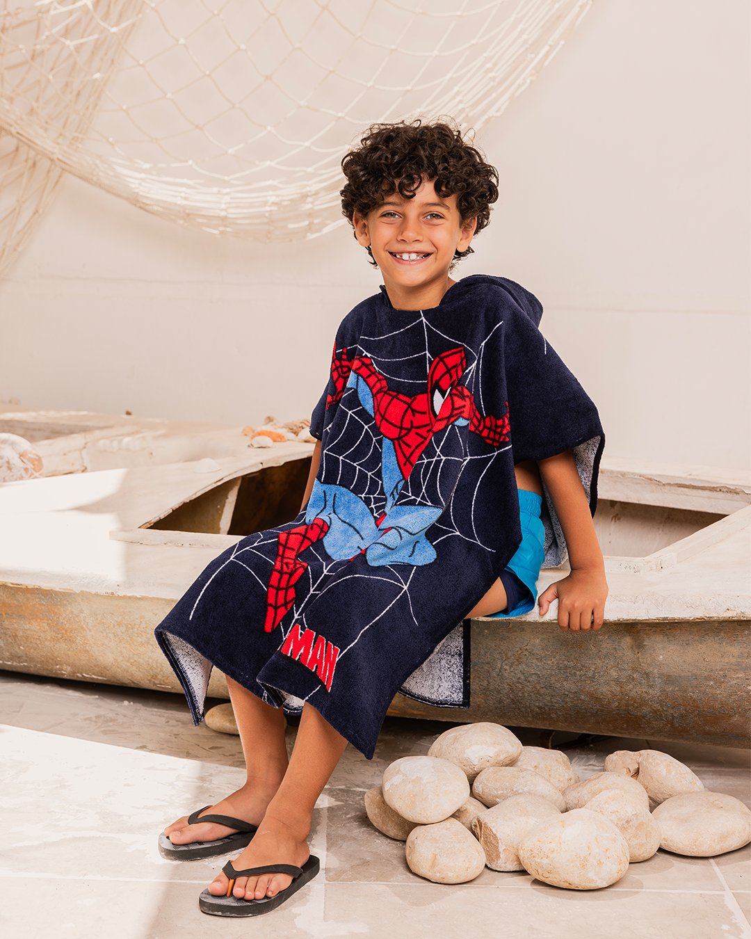 Spiderman poncho my boys