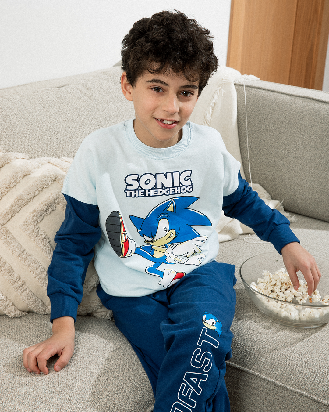 Sonic Boy Disney Boys' Pajamas Long Sleeve *Pants