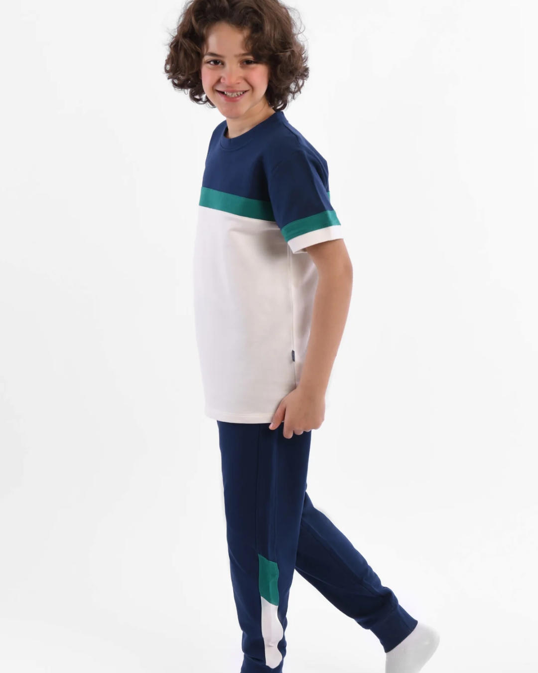 Tennis Club boys' pajamas, printed T-shirt and pants