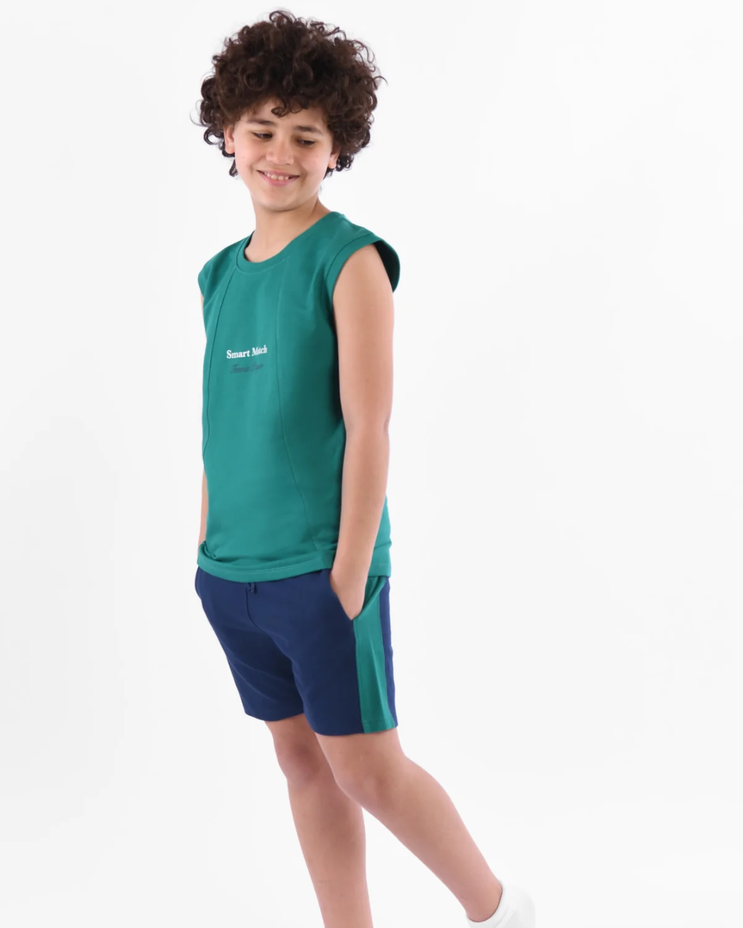 Tennis Club Boys' pajamas, printed T-shirt and shorts