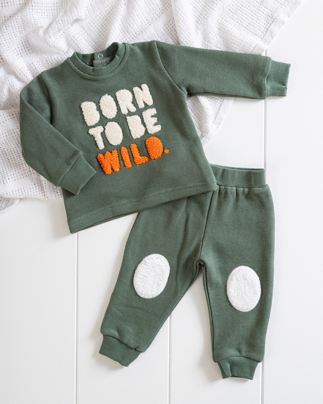 Boys newborn pajama born to be wild