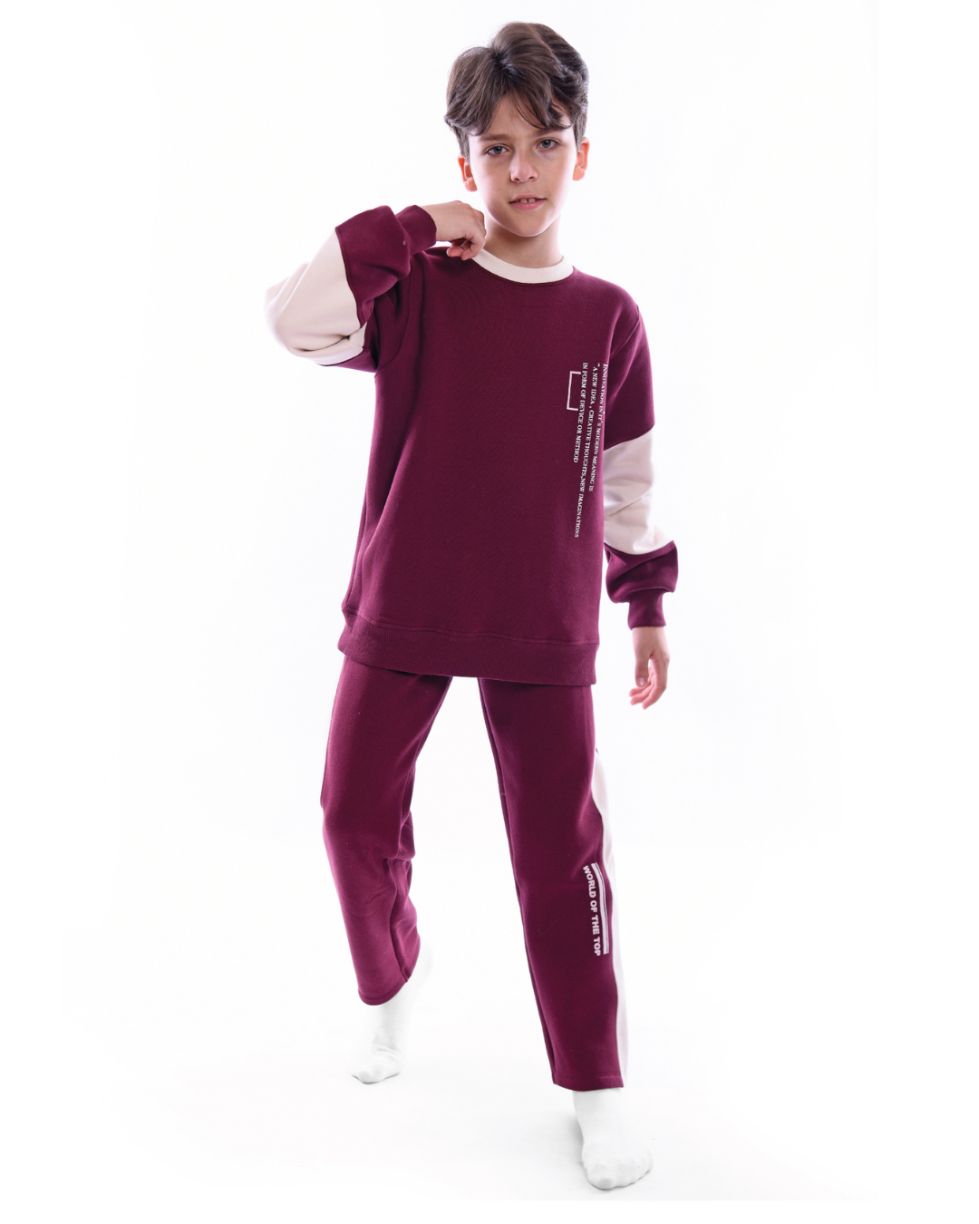Innovation pajamas for boys, T-shirt + printed pants