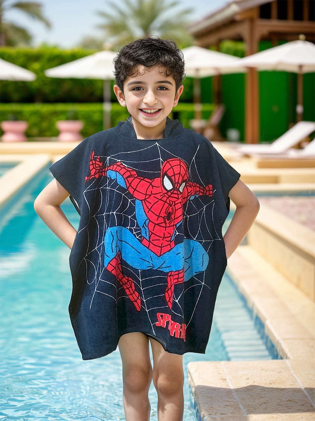 Spiderman poncho my boys