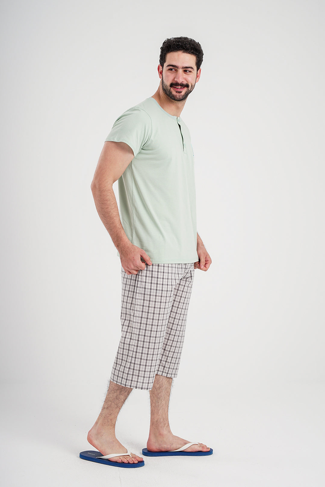 CALI Men's Pentacore Check Pajamas