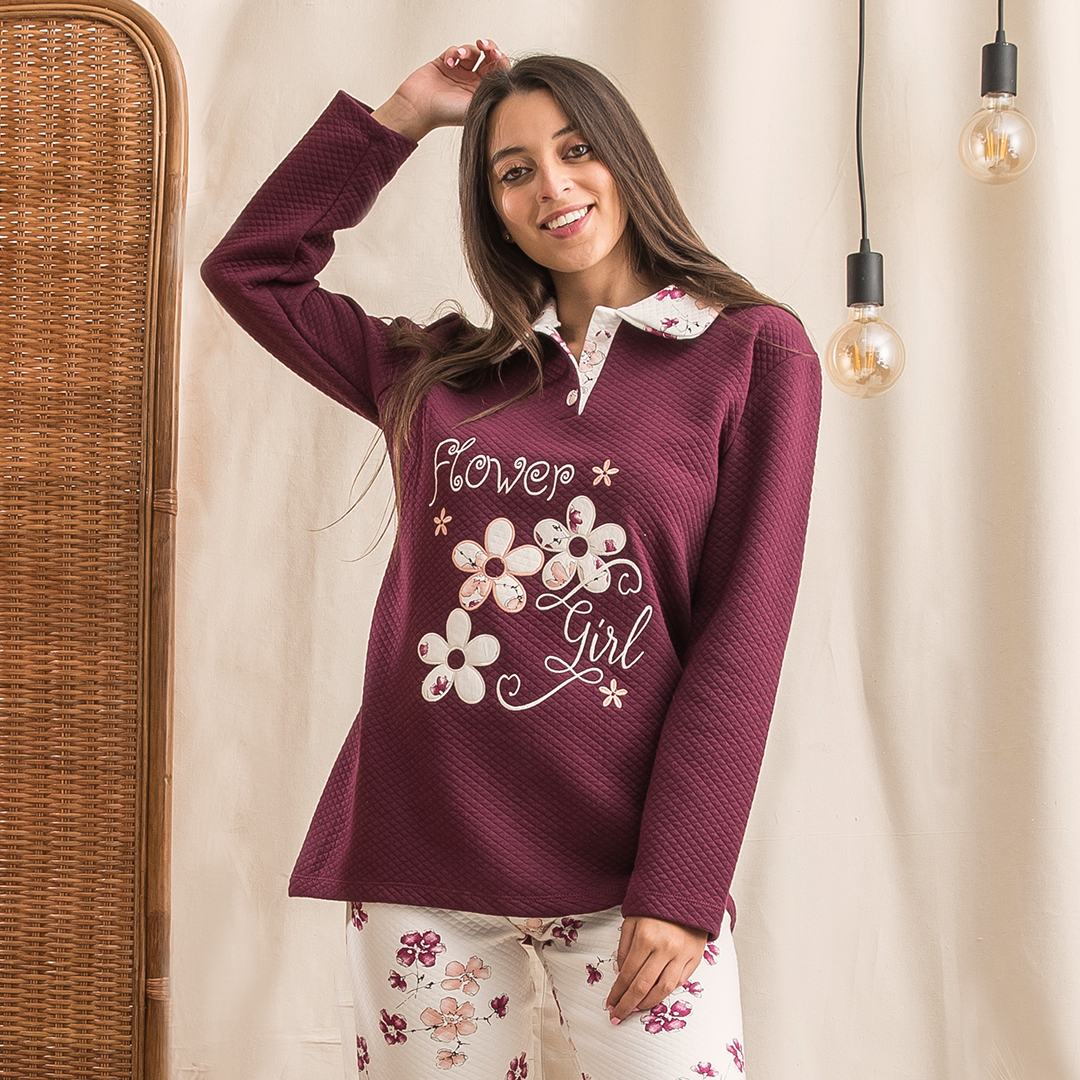 flower Capotone pajamas