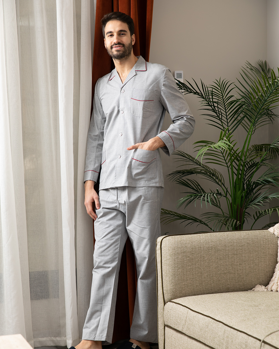 Men's classic striped pajamas