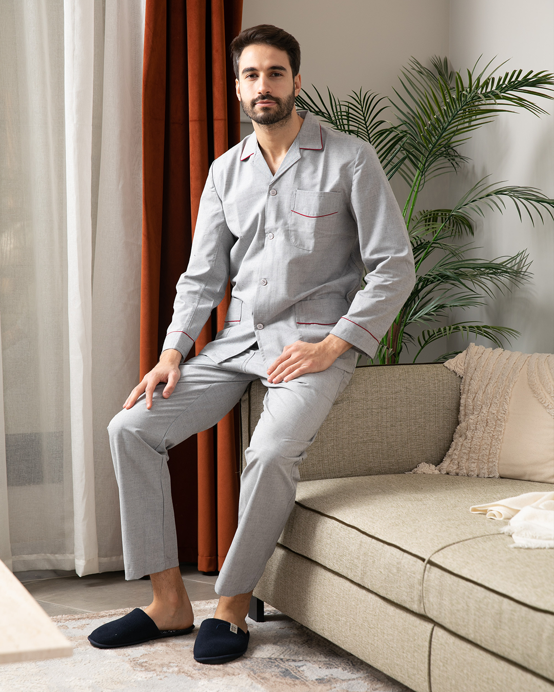 Men's classic striped pajamas