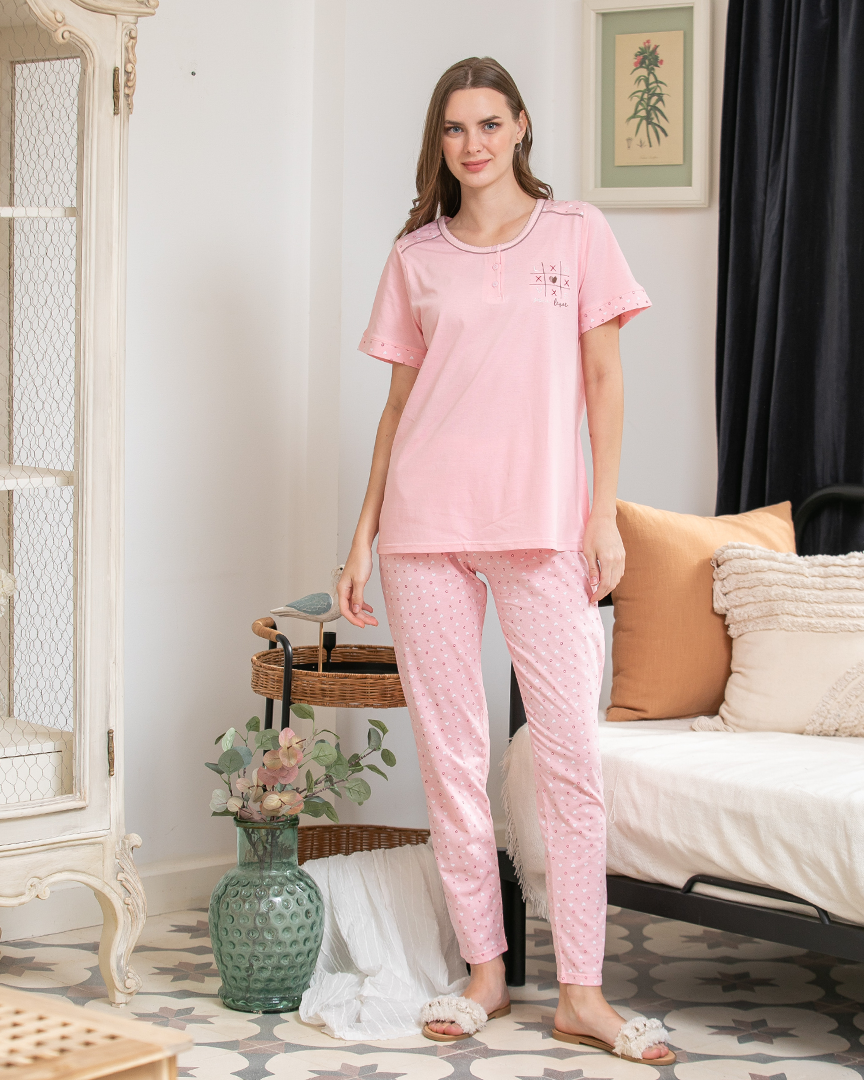 Game love women's pajamas buttons
