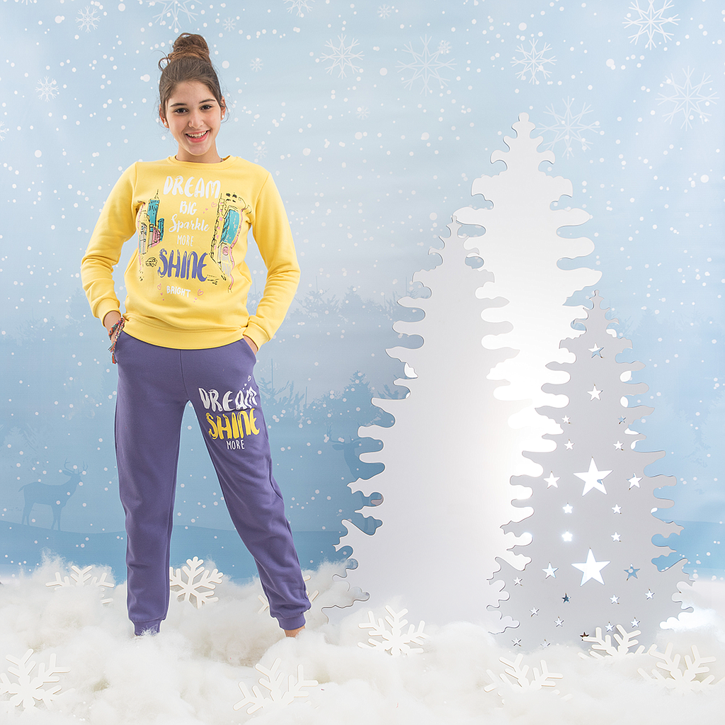 Girls' winter pajamas, Rhubarb Dream