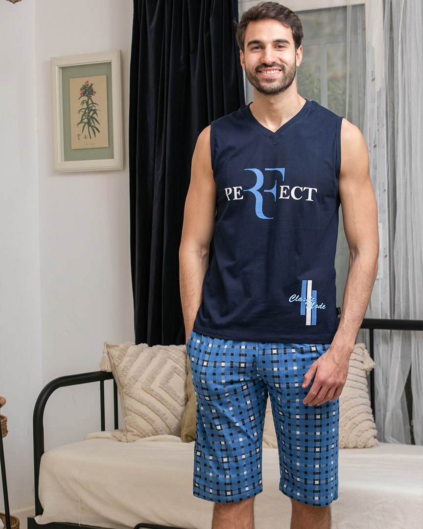 Men's pajamas, a pentacourt cardigan