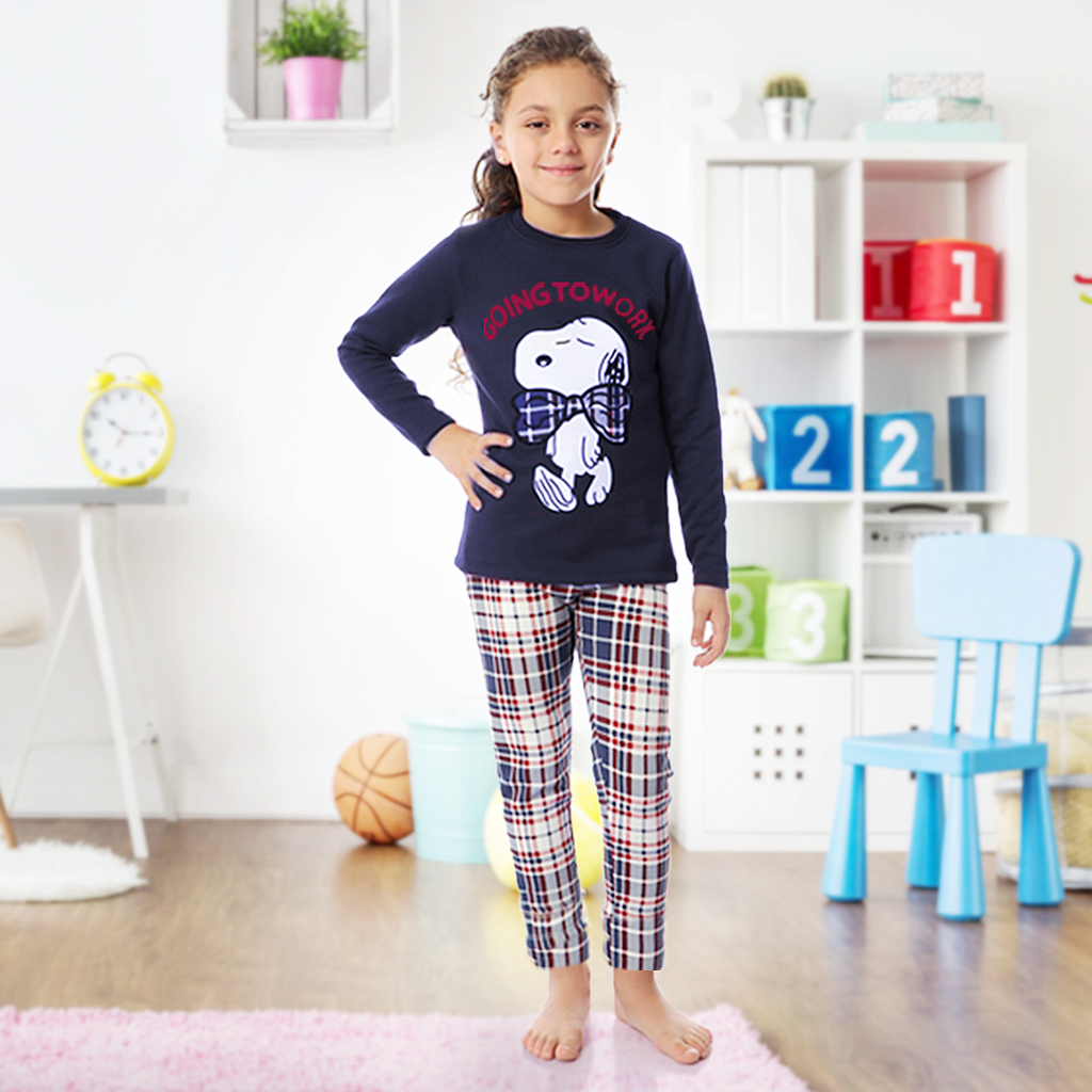 Winter pajamas for girls Snoopy