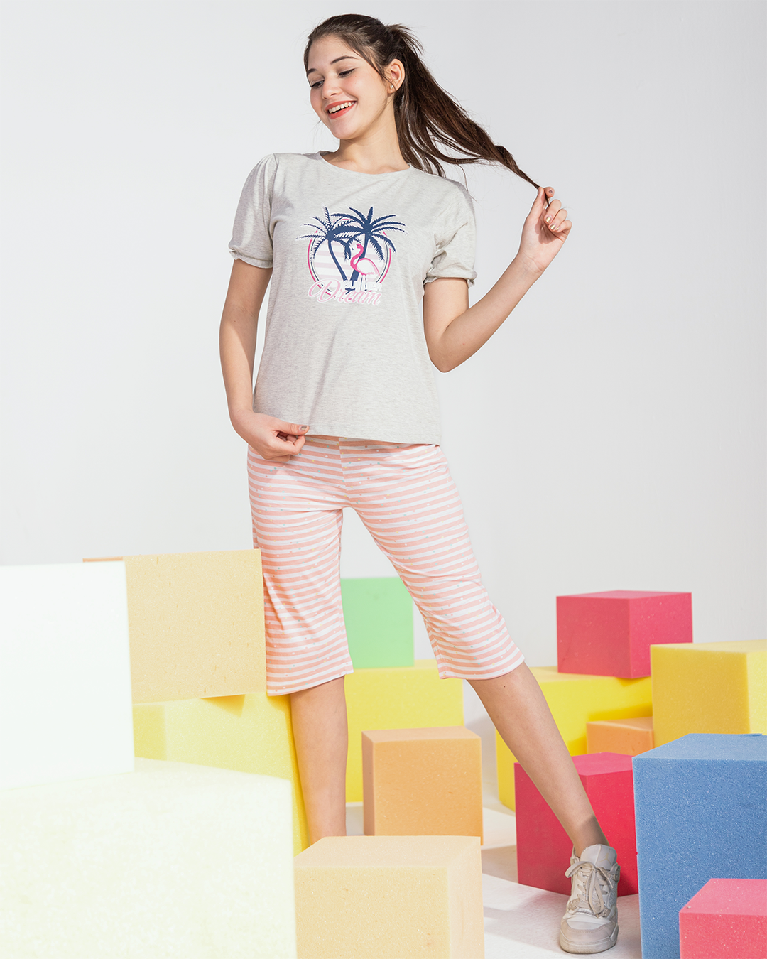 Girls' pajamas, Pintacore Brasula, printed