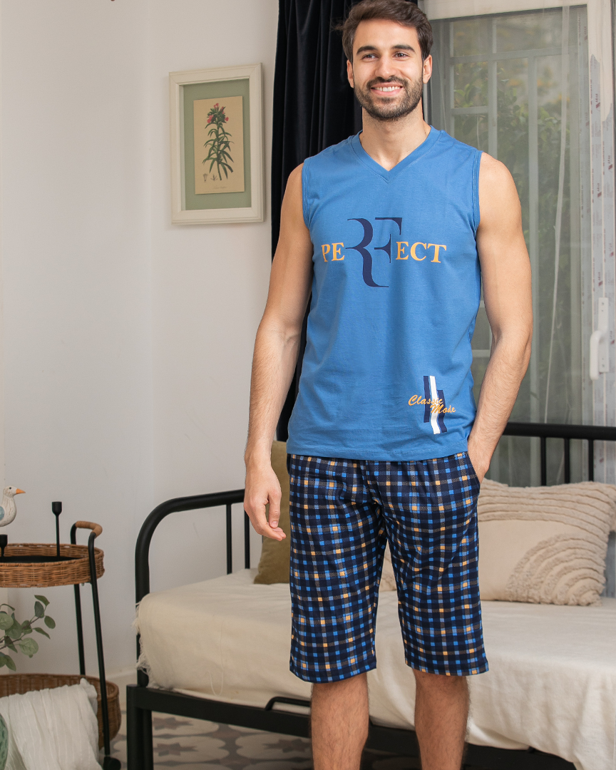 Men's pajamas, a pentacourt cardigan